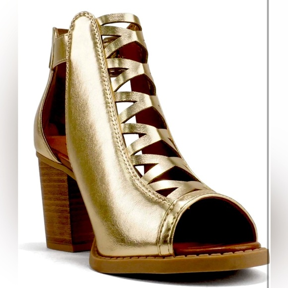 Womens Fashion Aran Open Toe Heel Sandal - Picture 1 of 11